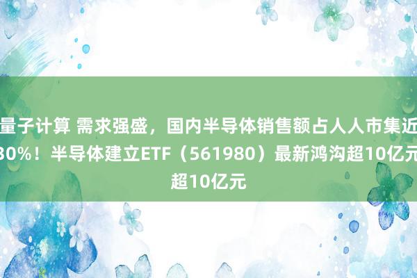 量子计算 需求强盛，国内半导体销售额占人人市集近30%！半导体建立ETF（561980）最新鸿沟超10亿元