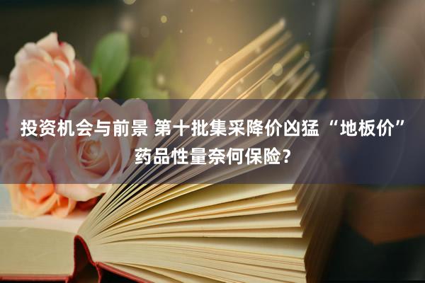 投资机会与前景 第十批集采降价凶猛 “地板价”药品性量奈何保险？