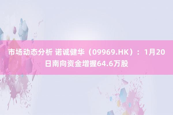 市场动态分析 诺诚健华（09969.HK）：1月20日南向资金增握64.6万股