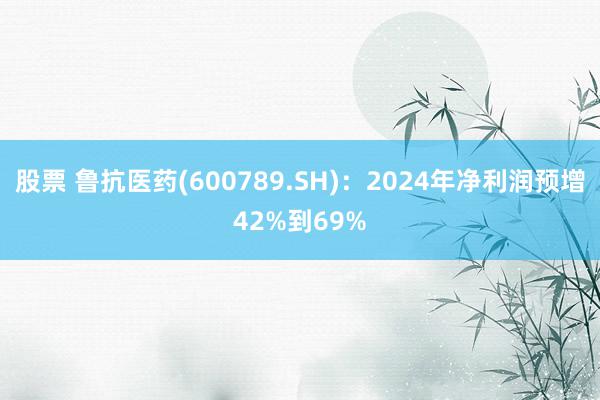 股票 鲁抗医药(600789.SH)：2024年净利润预增42%到69%