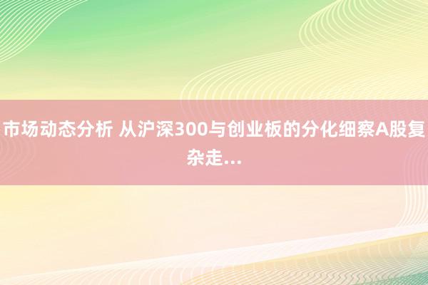 市场动态分析 从沪深300与创业板的分化细察A股复杂走...