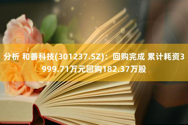 分析 和善科技(301237.SZ)：回购完成 累计耗资3999.71万元回购182.37万股